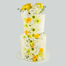 Load image into Gallery viewer, Two Tier Flowering Cake