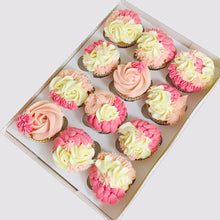 Load image into Gallery viewer, 12 Colour Swirl Cupcakes (Various Colours)