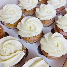 Load image into Gallery viewer, Gluten Free Rose Iced Cupcakes (Various Colours)