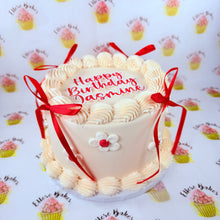 Load image into Gallery viewer, Flower detailing Celebration Cake

