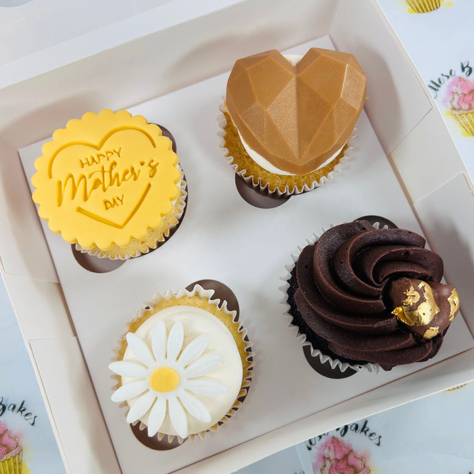 Mothers Day Cupcakes - Box of 4