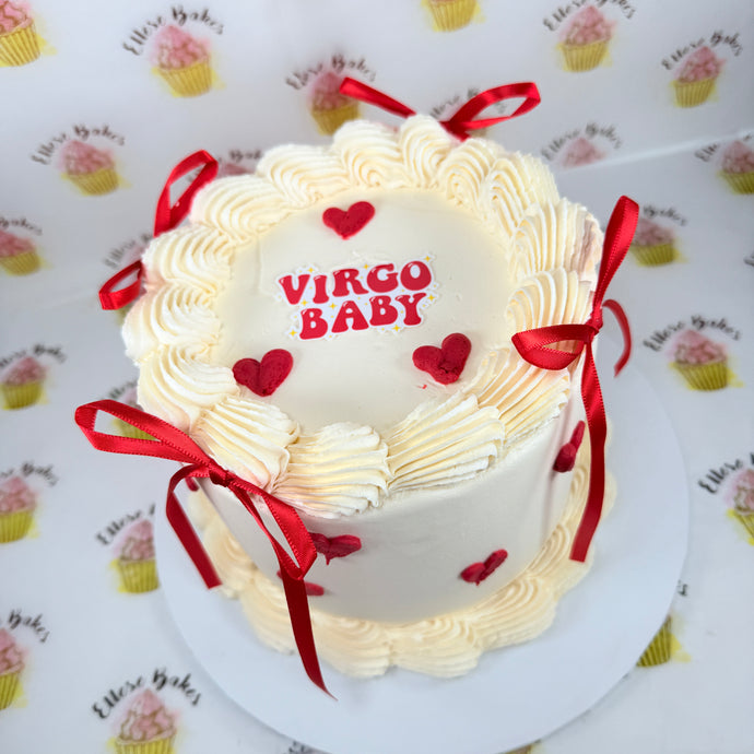 Heart detailing Celebration Cake