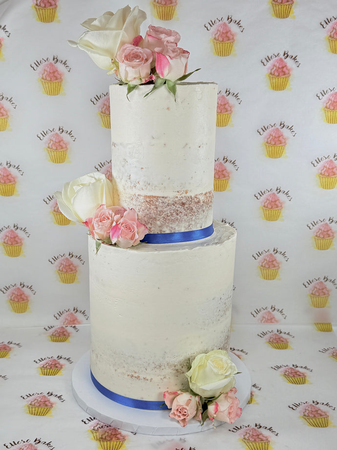 Two Tier Semi Naked Cake (Various Options)