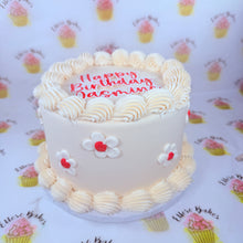 Load image into Gallery viewer, Flower detailing Celebration Cake
