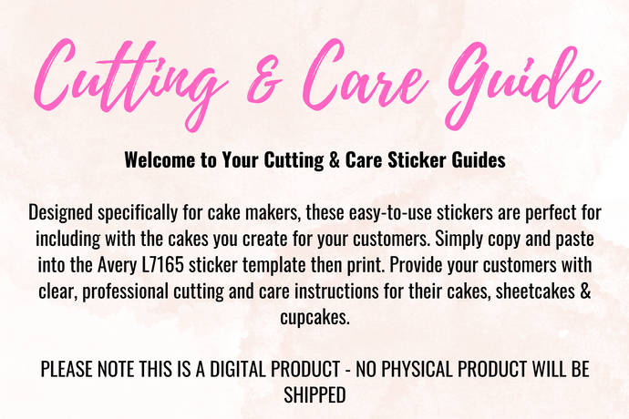 Cutting & Care Stickers