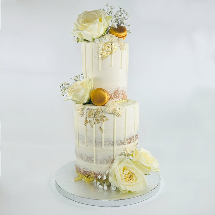 Two Tier Semi Naked Cake (Various Options)