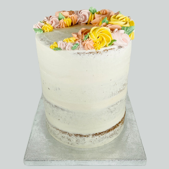 Semi Naked Floral Cake (Various Options)