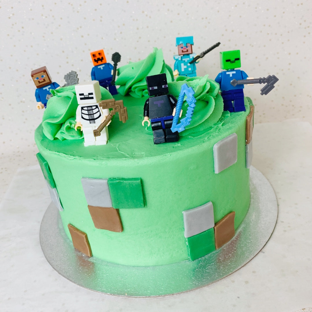 LEGO Minecraft Cake - Grace Like Rain Blog