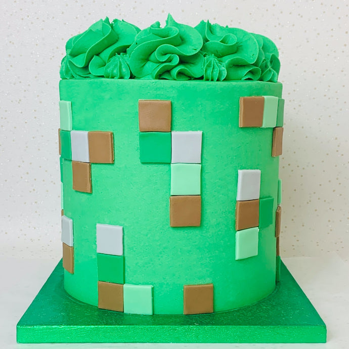 Love & Icing Cake Design - Minecraft Zombie head | Facebook