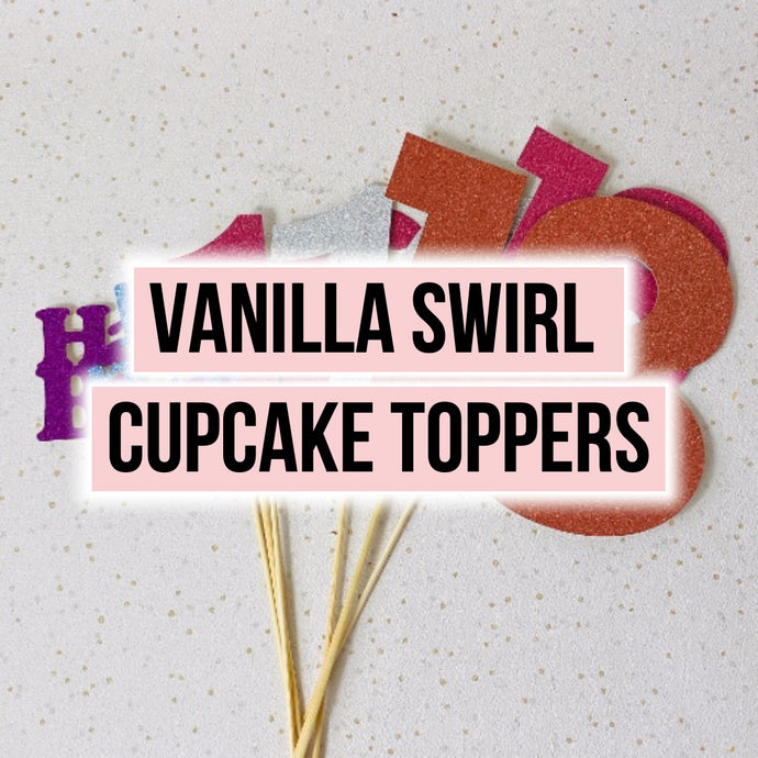 Vanilla Swirl Cupcake Toppers (Gold)