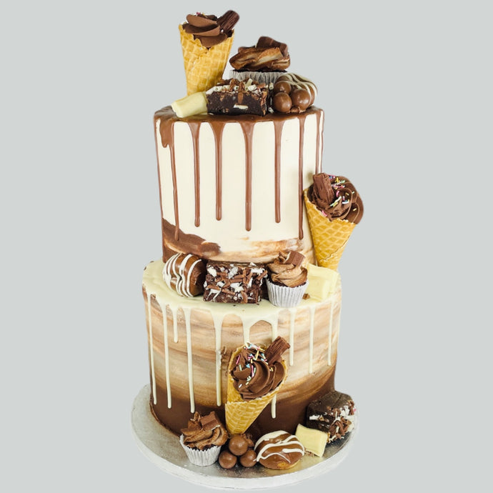 Two Tier Chocolate Ombre Overload (Various Flavours)