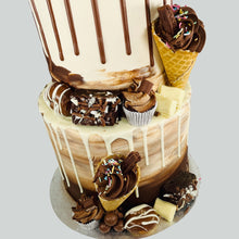 Load image into Gallery viewer, Two Tier Chocolate Ombre Overload (Various Flavours)
