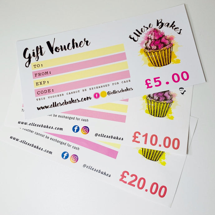 Ellese Bakes Gift Voucher (Collection)