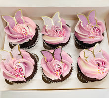 Load image into Gallery viewer, Butterfly Cupcakes (Box Of 6 Or 12)
