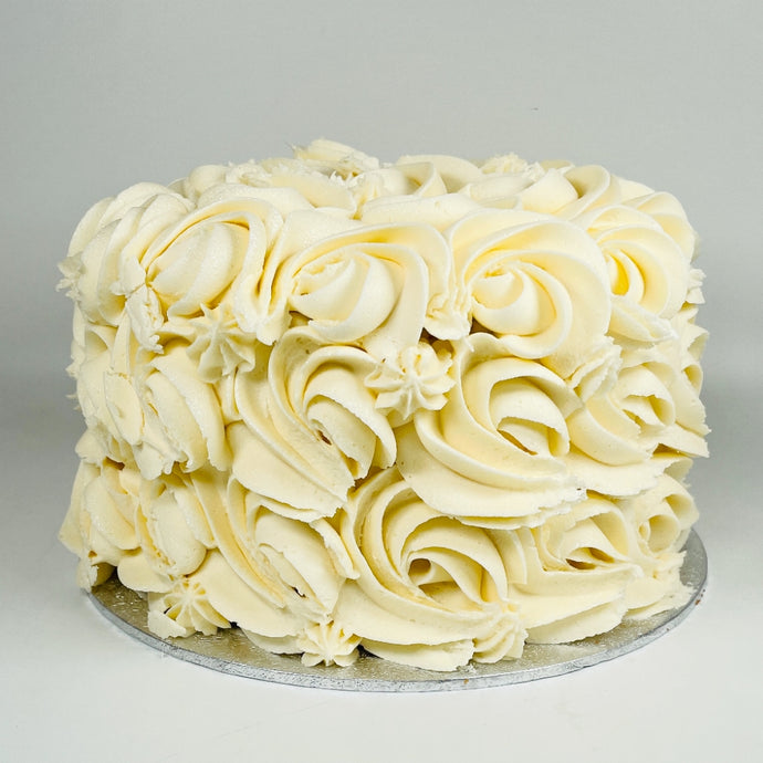 Vanilla Rose Swirl Cake